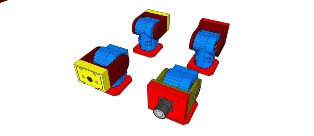 Super Ultra Compact Pan/Tilt Camera Mount - V2 3D Print 114952 Super Ultra Compact Pan/Tilt Camera Mount - V2 3D Print 114952