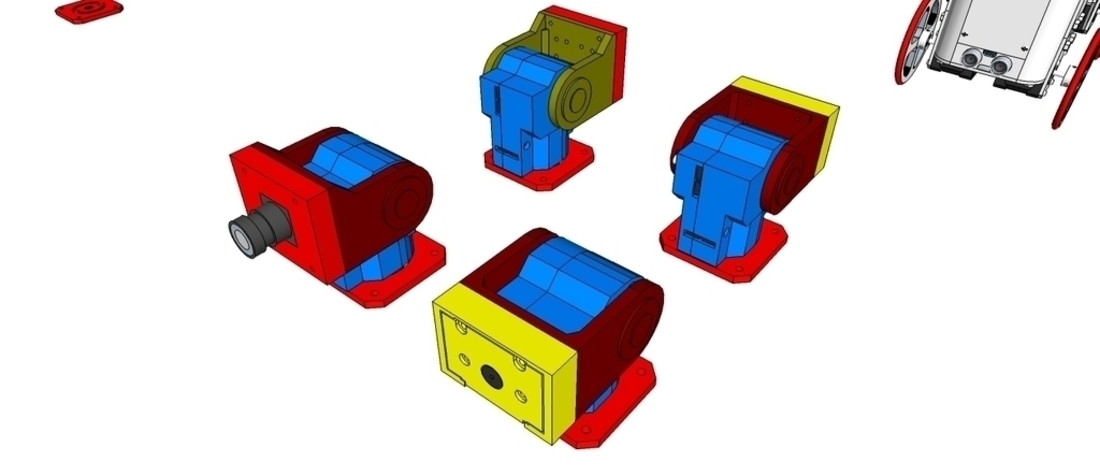 Super Ultra Compact Pan/Tilt Camera Mount - V2 3D Print 114953 Super Ultra Compact Pan/Tilt Camera Mount - V2 3D Print 114953