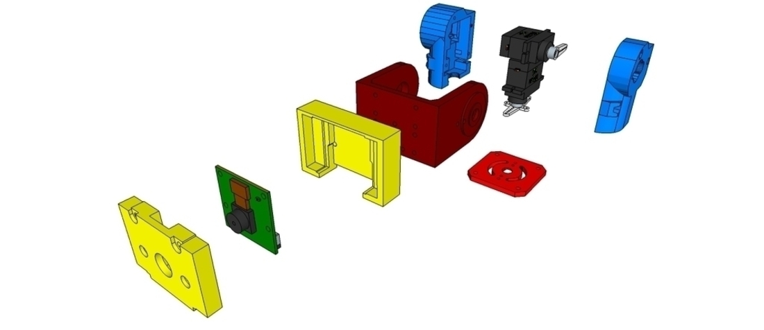 Super Ultra Compact Pan/Tilt Camera Mount - V2 3D Print 114963 Super Ultra Compact Pan/Tilt Camera Mount - V2 3D Print 114963