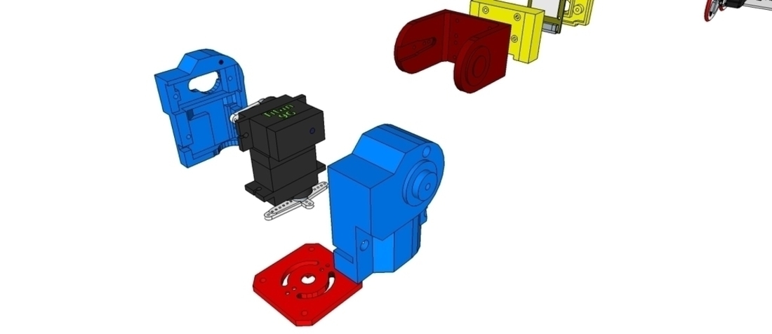 Super Ultra Compact Pan/Tilt Camera Mount - V2 3D Print 114965 Super Ultra Compact Pan/Tilt Camera Mount - V2 3D Print 114965