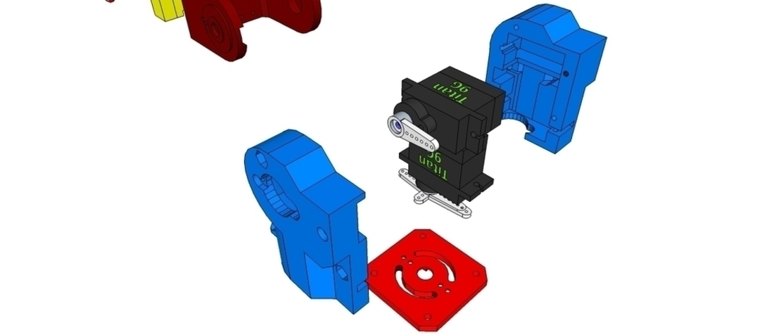 Super Ultra Compact Pan/Tilt Camera Mount - V2 3D Print 114966 Super Ultra Compact Pan/Tilt Camera Mount - V2 3D Print 114966