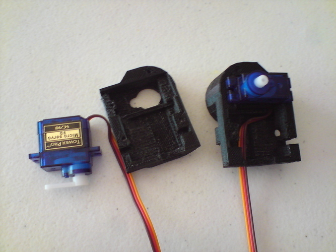 Super Ultra Compact Pan/Tilt Camera Mount - V2 3D Print 114971 Super Ultra Compact Pan/Tilt Camera Mount - V2 3D Print 114971