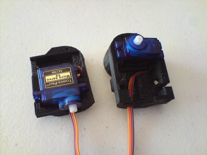 Super Ultra Compact Pan/Tilt Camera Mount - V2 3D Print 114976 Super Ultra Compact Pan/Tilt Camera Mount - V2 3D Print 114976