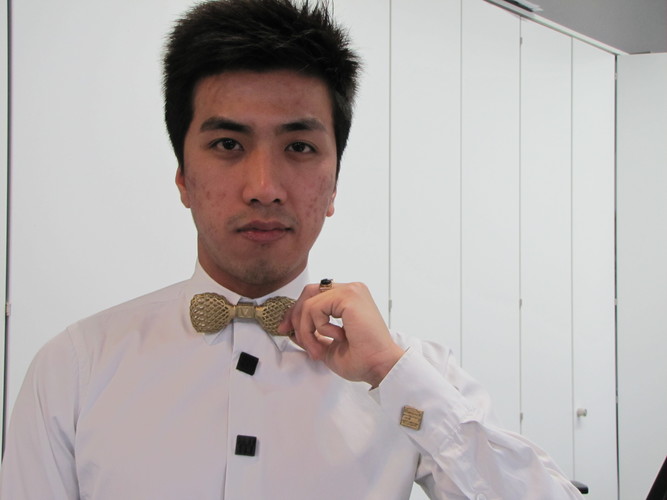 3D Printed Bow Tie and Button Cover 3D Print 11517