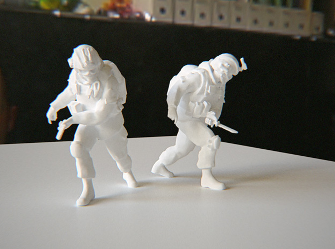 Modern Soldier with Knife 3D Print 115185