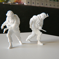 Small Modern Soldier with Knife 3D Printing 115185