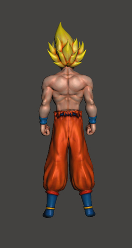 Super Saiyan Goku - Dragon Ball Z 3D Print 115263 Super Saiyan Goku - Dragon Ball Z 3D Print 115263