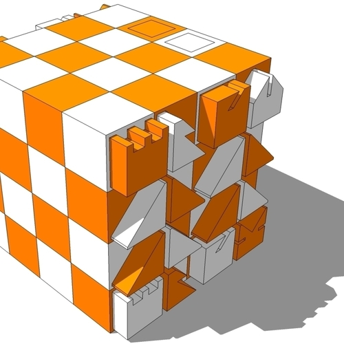 folding chess set 3D Print 115360 folding chess set 3D Print 115360