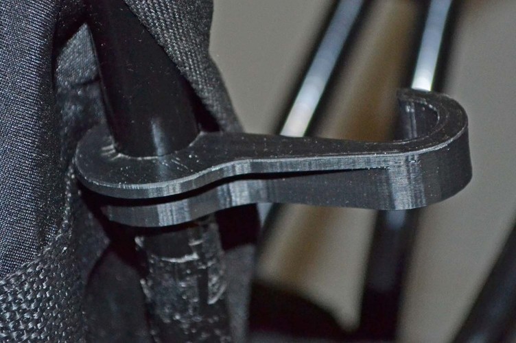 baby stroller locking hook 3D Print 115369 baby stroller locking hook 3D Print 115369
