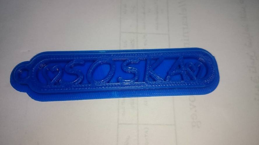 SOSKA KEYCHAIN 3D Print 115433