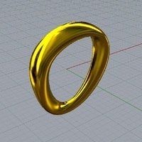Small Ring Moebius 3D Printing 115468