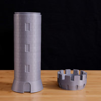 Small Tower Castle Storage 3D Printing 115682