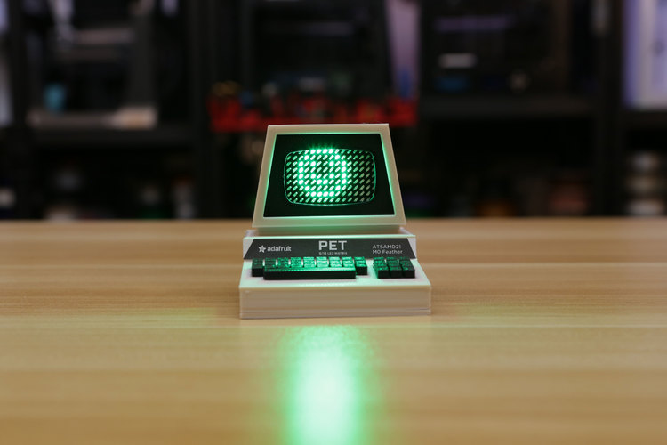 Mini Commodore PET with Charlieplexed LED Matrix 3D Print 115771