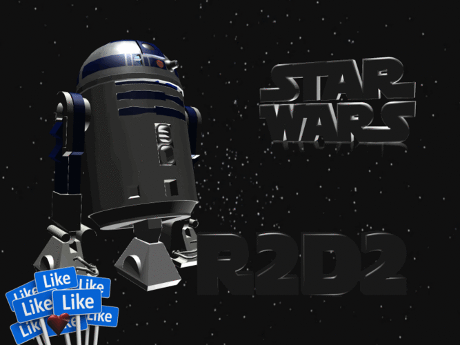R2D2 - Star Wars 3D Print 115888