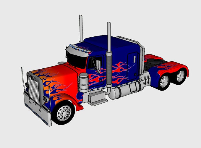 Optimus Prime & Truck - Transformers 3D Print 115921