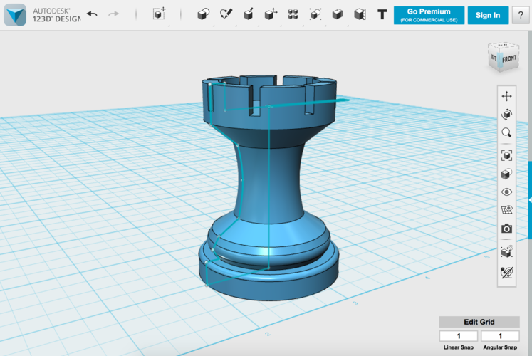 Your First Print: Designing and Printing a Rook 3D Print 115969