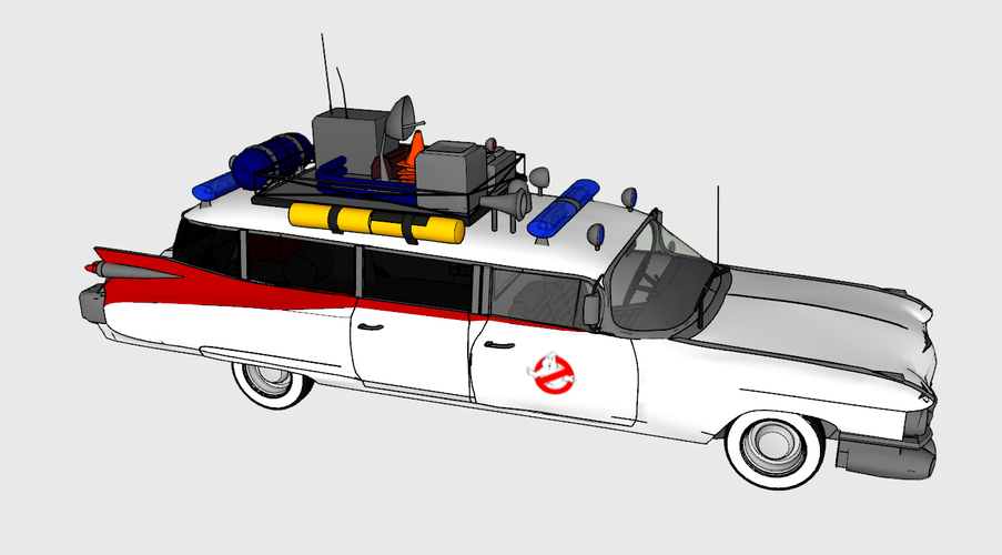 ECTO1 - Ghostbusters 3D Print 116035
