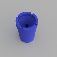 Small Portable Odorless Beach/Travel Ashtray 3D Printing 116443