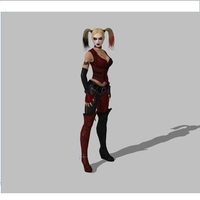 Small Harley Quinn - Batman Arkham City  3D Printing 116857