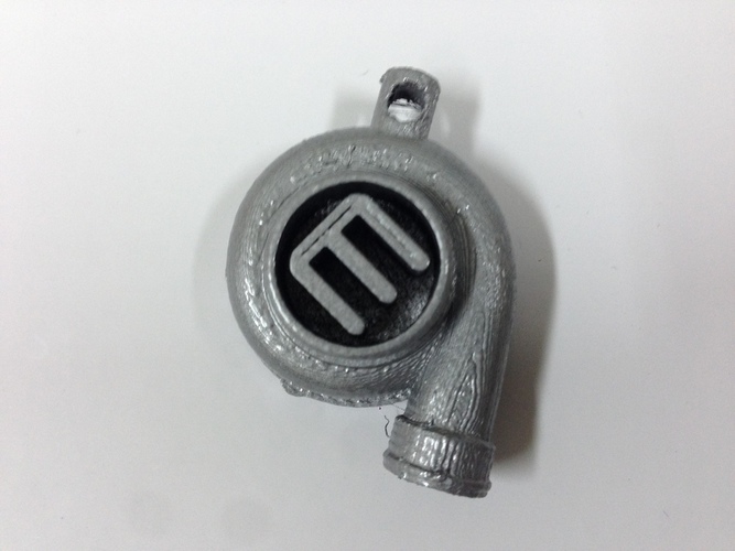 Turbocharger Keychain 3D Print 116935 Turbocharger Keychain 3D Print 116935