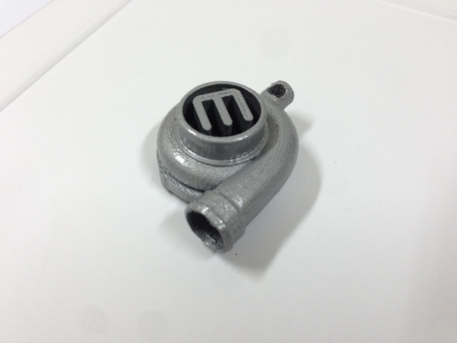 Turbocharger Keychain 3D Print 116936 Turbocharger Keychain 3D Print 116936
