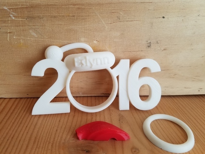 2016 Christmas Picture Ornament 3D Print 117383 2016 Christmas Picture Ornament 3D Print 117383