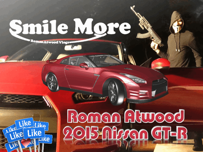 ​Smile More - Roman Atwood's 2015 Nissan GT-R​ 3D Print 117436