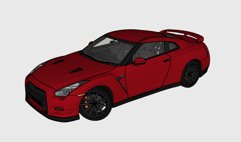 ​Smile More - Roman Atwood's 2015 Nissan GT-R​ 3D Print 117437
