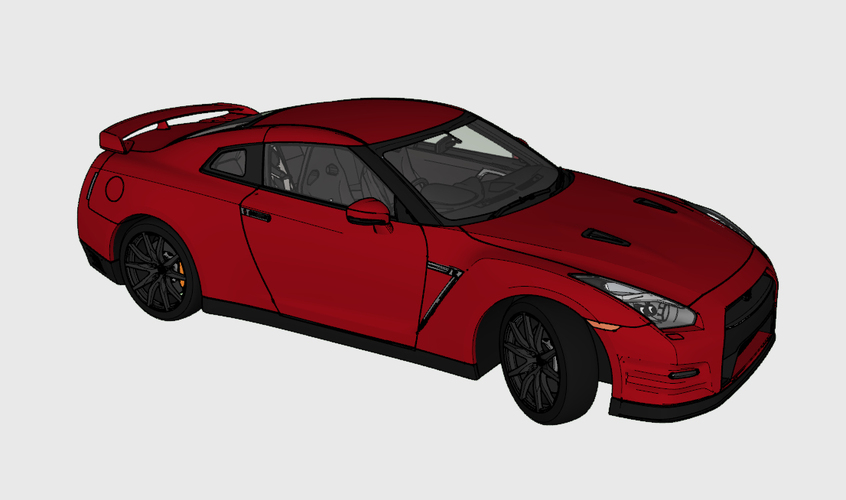 ​Smile More - Roman Atwood's 2015 Nissan GT-R​ 3D Print 117438
