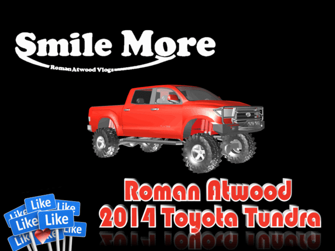 Smile More - Roman Atwood's 2014 Toyota Tundra 3D Print 117449