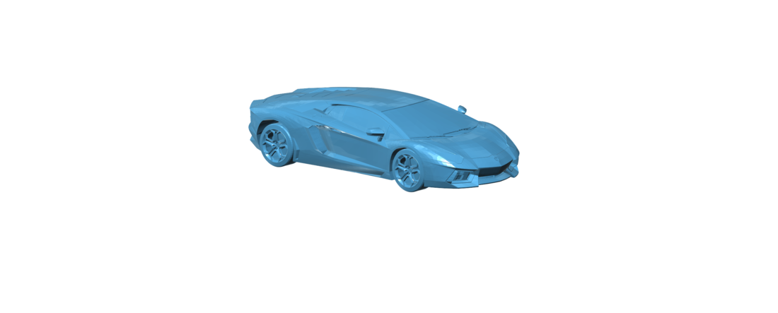 Purple Lamborghini 3D Print 117546