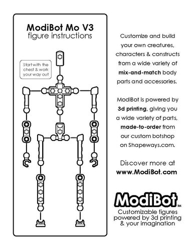 ModiBot Mo Printable figure 3D Print 117570