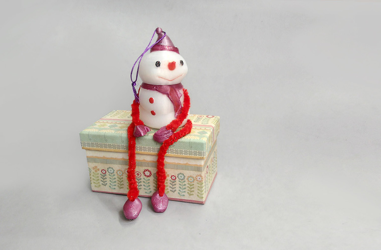Decorative Snowman - Container 3D Print 117593