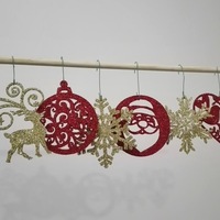 Small christmas ornaments 3D Printing 117612