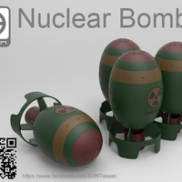 Small Nuclear bomb 3D Printing 117786