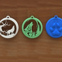 Small Wolf keychain 3D Printing 117808