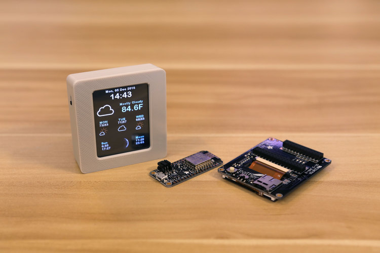 ESP8266 WiFi Weather Station with Color TFT Display 3D Print 117824
