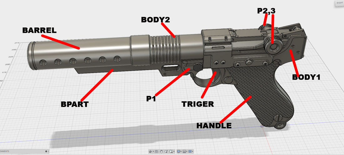 A180 blaster pistol Jyn Erso 3D Print 117895