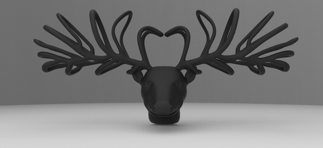 Reindeer Bow tie 3D Print 11791