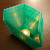 Small Wall sconce for LED tea light 3D Printing 118007