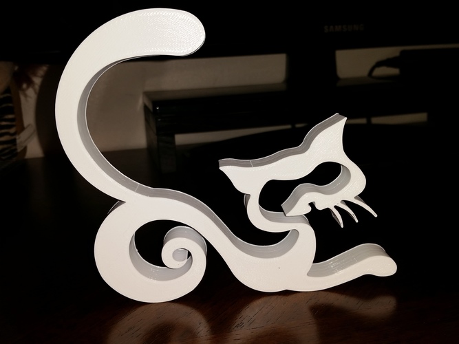 Fancy Cat 3D Print 118075