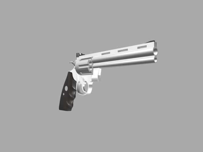 The Secret Book Box & Gun (Colt Python .357 Magnum) 3D Print 118126