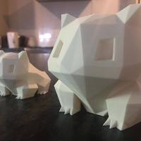 Small Low Poly Bulbasaur Planter 3D Printing 118327