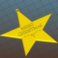 Small Christmas Star Hanger 3D Printing 118328