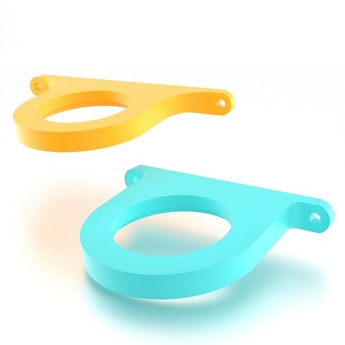 Ambient Light Mount for Monitor 100mm Vesa 3D Print 118362 Ambient Light Mount for Monitor 100mm Vesa 3D Print 118362