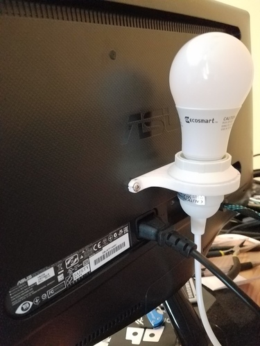 Ambient Light Mount for Monitor 100mm Vesa 3D Print 118363 Ambient Light Mount for Monitor 100mm Vesa 3D Print 118363