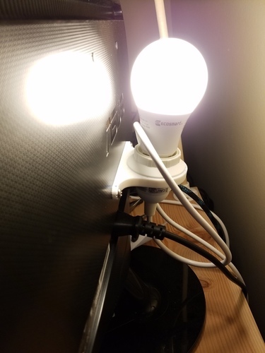Ambient Light Mount for Monitor 100mm Vesa 3D Print 118365 Ambient Light Mount for Monitor 100mm Vesa 3D Print 118365