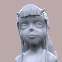 Small Demon Girl Statue 3D Printing 118523