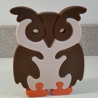 Small Owl Puzzle 3D Printing 118621