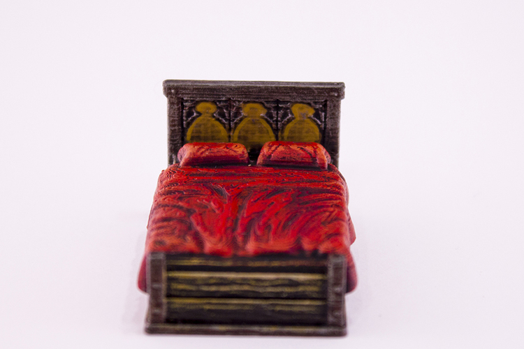 HG3D Household Bed - 28mm 3D Print 118930 HG3D Household Bed - 28mm 3D Print 118930